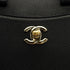 CHANEL TURN LOCK HAND SHOULDER BAG BLACK CAVIAR SKIN GOLD HARDWARE 90314386