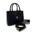 CHANEL TURN LOCK HAND SHOULDER BAG BLACK CAVIAR SKIN GOLD HARDWARE 90314386