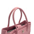 CHANEL TURN LOCK TOTE BAG PINK LEATHER SILVER HARDWARE 90324848