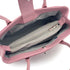 CHANEL TURN LOCK TOTE BAG PINK LEATHER SILVER HARDWARE 90324848