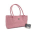 CHANEL TURN LOCK TOTE BAG PINK LEATHER SILVER HARDWARE 90324848