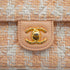 CHANEL MATELASSE CHAIN HAND SHOULDER BAG BEIGE TWEED GOLD HARDWARE 90332581