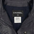 CHANEL TWEED LEATHER JACKET NAVY LAMB SKIN 40 P51 RTW 90313367