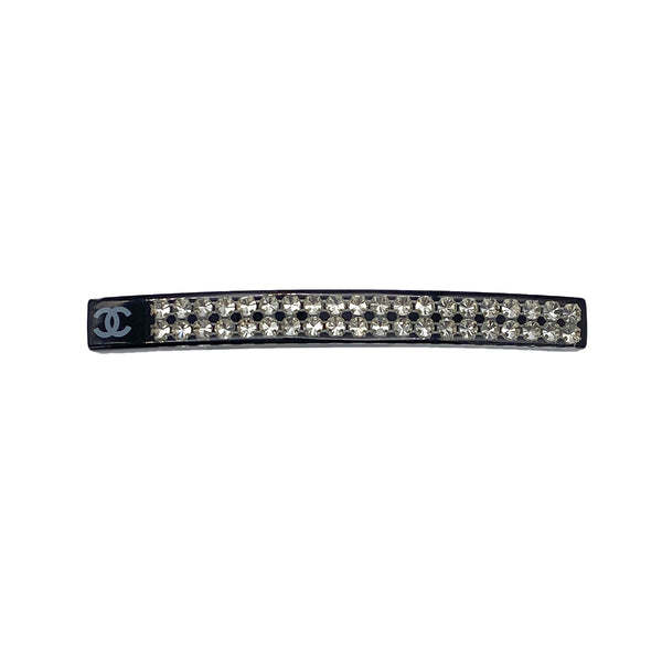 CHANEL VALLETTA COCOAMRK BLACK RHINESTONE HAIR ACCESSORY 05P 90322034