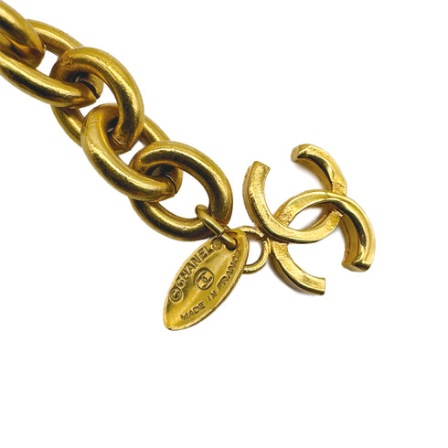 VINTAGE CHANEL MATELASSE COCOMARK CHAIN BELT GOLD ACCESSORY 90316890