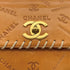 CHANEL VINTAGE COCOMARK LOGO EMBOSSED CHAIN SHOULDER BAG LIGHT BROWN LEATHER GOLD HARD WARE 90311983