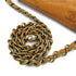 CHANEL VINTAGE COCOMARK LOGO EMBOSSED CHAIN SHOULDER BAG LIGHT BROWN LEATHER GOLD HARD WARE 90311983