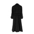 CHANEL VINTAGE COCO BUTTON LONG COAT BLACK CASHMERE 38 96A RTW 90312711