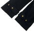 CHANEL VINTAGE COCO BUTTON LONG COAT BLACK CASHMERE 38 96A RTW 90312711