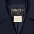 CHANEL VINTAGE COCO BUTTON LONG COAT NAVY 38 96P RTW 90312623