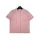 CHANEL VINTAGE COCO BUTTON TWEED HALF SLEEVE FRINGE TOPS LIGHT PINK WOOL 42 08C RTW 90311812