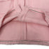 CHANEL VINTAGE COCO BUTTON TWEED HALF SLEEVE FRINGE TOPS LIGHT PINK WOOL 42 08C RTW 90311812