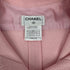 CHANEL VINTAGE COCO BUTTON TWEED HALF SLEEVE FRINGE TOPS LIGHT PINK WOOL 42 08C RTW 90311812