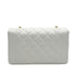 VINTAGE CHANEL DIANA MEDIUM CHAIN SHOULDER BAG WHITE CAVIAR SKIN GOLD HARDWARE 90313668