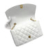 VINTAGE CHANEL DIANA MEDIUM CHAIN SHOULDER BAG WHITE CAVIAR SKIN GOLD HARDWARE 90313668
