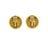 CHANEL VINTAGE EARRINGS ROUND COCOMARK GOLD ACCESSORY 95C 90312949