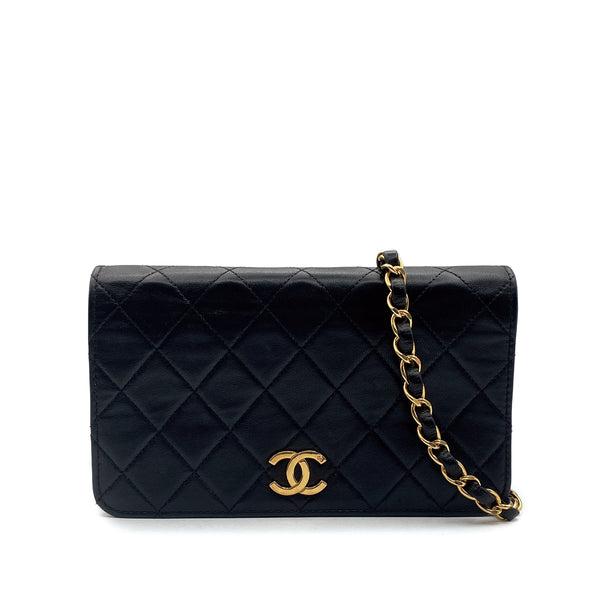 CHANEL_VINTAGE_FULL_FLAP_PUSH_LOCK_CHAIN_SHOULDER_BAG_BLACK_LAMB_SKIN_GOLD_HARDWARE_90313866_Japan