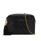 CHANEL VINTAGE MATELASSE FRINGE CHAIN SHOULDER BAG BLACK LAMB SKIN 90312507