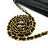 CHANEL VINTAGE MATELASSE FRINGE CHAIN SHOULDER BAG BLACK LAMB SKIN 90312507