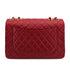 CHANEL VINTAGE MAXI MATELASSE 34 CHAIN SHOULDER BAG RED LAMB SKIN 90313554