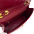 CHANEL VINTAGE MAXI MATELASSE 34 CHAIN SHOULDER BAG RED LAMB SKIN 90313554