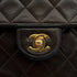 CHANEL VINTAGE MINI SQUARE 17 CHAIN SHOULDER BAG BROWN LAMB SKIN GOLD HARDWARE 90315025