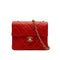VINTAGE CHANEL MINI SQUARE 17 CHAIN SHOULDER BAG RED LAMB SKIN 90313672