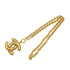 CHANEL VINTAGE NECKLACE MATELASSE COCOMARK GOLD ACCESSORY 90312540