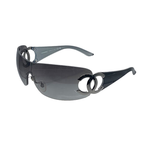 CHANEL VINTAGE SUNGLASSES COCOMARK GRAY EYEWEAR 90312686