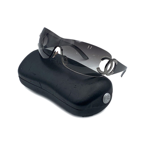 CHANEL VINTAGE SUNGLASSES COCOMARK GRAY EYEWEAR 90312686