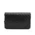 VINTAGE CHANEL CHEVRON V STITCH BLACK CHAIN SHOULDER BAG LAMB SKIN GOLD HARDWARE 90334156