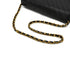 VINTAGE CHANEL CHEVRON V STITCH BLACK CHAIN SHOULDER BAG LAMB SKIN GOLD HARDWARE 90334156