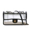 CHANEL SAND BY THE SEA CHAIN SHOULDER BAG BALCK CLEAR VINYL SAND LAMB SKIN GOLD HARDWARE 90341909