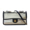 CHANEL SAND BY THE SEA CHAIN SHOULDER BAG BALCK CLEAR VINYL SAND LAMB SKIN GOLD HARDWARE 90341909