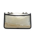 CHANEL SAND BY THE SEA CHAIN SHOULDER BAG BALCK CLEAR VINYL SAND LAMB SKIN GOLD HARDWARE 90341909