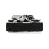 CHANEL CHEVRON V STITCH COCOMARK CAMELLIA CHAIN SHOULDER BAG WHITE BLACK CORDUROY GOLD HARDWARE 90340490