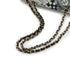 CHANEL CHEVRON V STITCH COCOMARK CAMELLIA CHAIN SHOULDER BAG WHITE BLACK CORDUROY GOLD HARDWARE 90340490