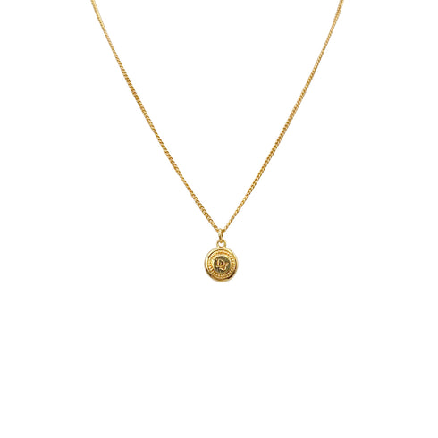 CHRISTIAN DIOR NECKLACE CD LOGO GOLD ACCESSORY 90322212