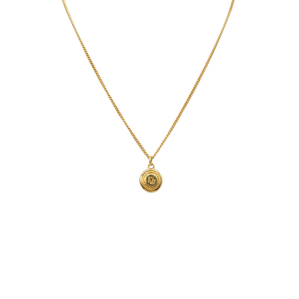CHRISTIAN DIOR NECKLACE CD LOGO GOLD ACCESSORY 90322212