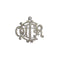 CHRISTIAN DIOR BROOCH EMBLEM RHINESTONE LOGO SILVER ACCESSORY 90326680