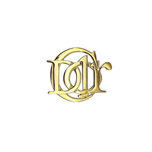 CHRISTIAN DIOR BROOCH LOGO GOLD ACCESSORY 90322183