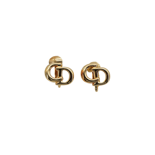 CHRISTIAN DIOR EARRINGS CD LOGO GOLD ACCESSORY 90324148