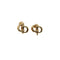 CHRISTIAN DIOR EARRINGS CD LOGO GOLD ACCESSORY 90324148