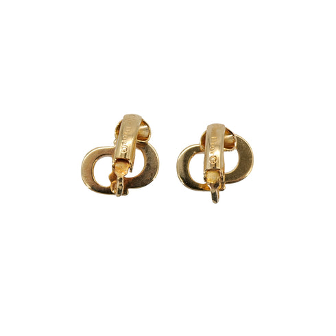 CHRISTIAN DIOR EARRINGS CD LOGO GOLD ACCESSORY 90324148