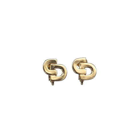 CHRISTIAN DIOR EARRINGS CD LOGO GOLD ACCESSORY 90326683
