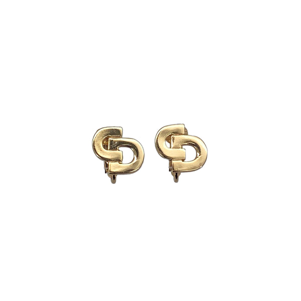 CHRISTIAN DIOR EARRINGS CD LOGO GOLD ACCESSORY 90326683
