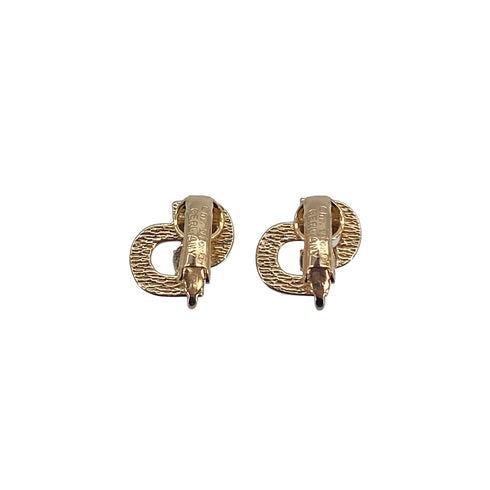 CHRISTIAN DIOR EARRINGS CD LOGO GOLD ACCESSORY 90326683