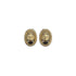 CHRISTIAN DIOR EARRINGS CD LOGO OVAL GOLD ACCESSORY 90326695