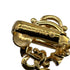CHRISTIAN DIOR EARRINGS EMBLEM LOGO GOLD ACCESSORY 90321171