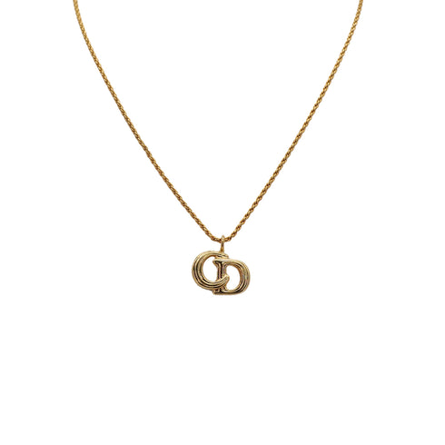 CHRISTIAN DIOR NECKLACE CD LOGO GOLD ACCESSORY 90322196